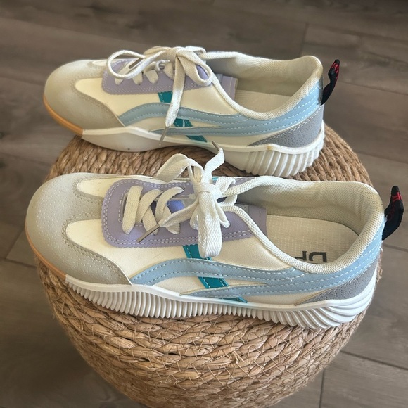 De Florance Orthopedic "Vintage" Milan Sneaker Blue Purple Gray Size EU 40/US9 - Picture 4 of 9